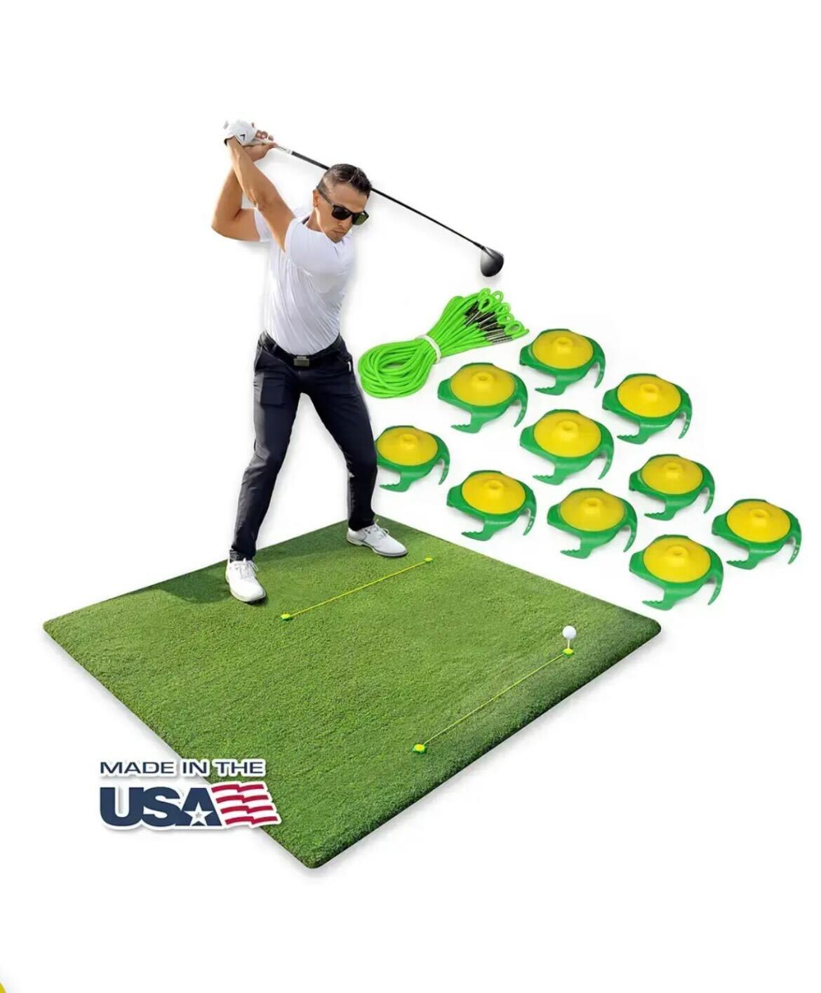 Tee Claw (10) Pack: Green-Yellow