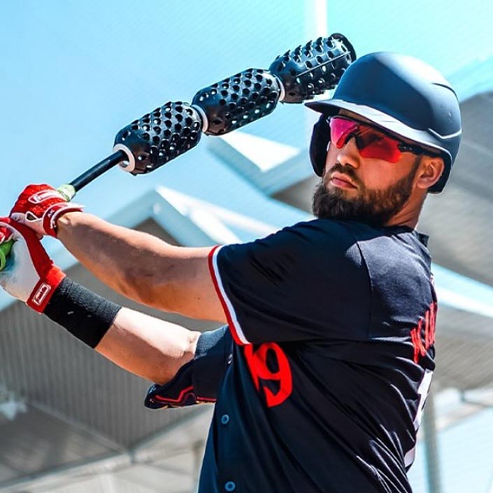 AERO-BAT Baseball/Softball Swing Speed Trainer and On-Deck Warm Up Device