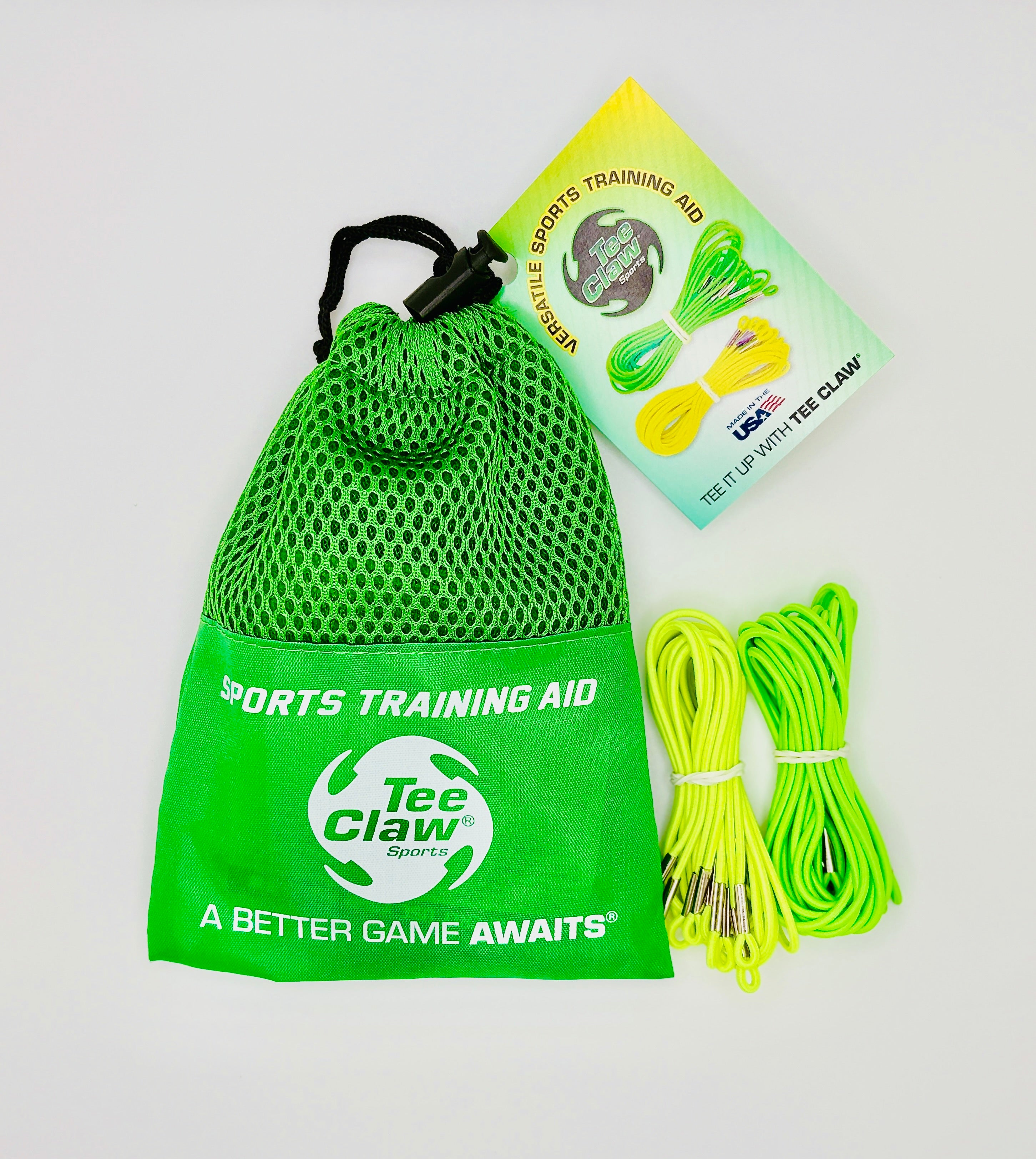 Mixed Pack of Green/Yellow Elastic Lanyards Green/Yellow Mix